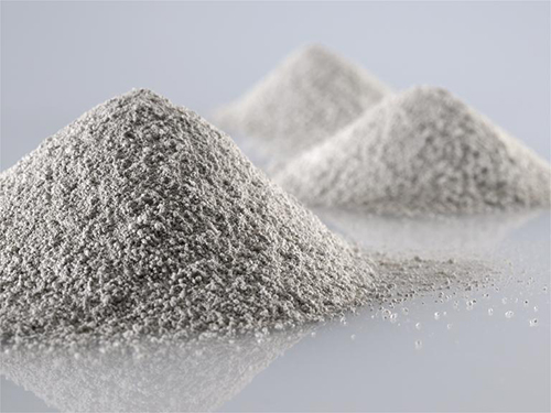 A heap of powdered silicon nitride.
