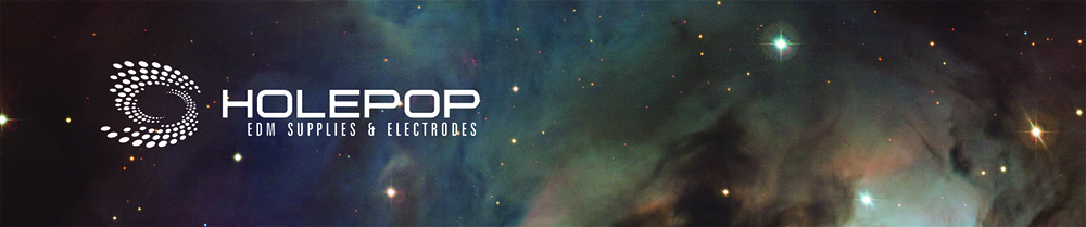Top of the Space Tech banner for Holepop EDM Supplies & Electrodes