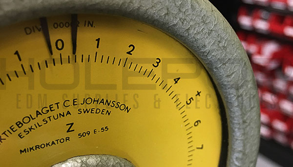 The gauge of a Johansson Mikrokator.